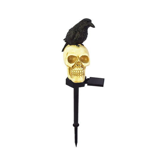 Skorter | Crow skull solar lamp for the garden