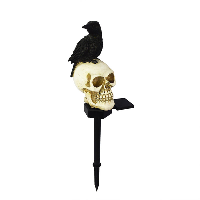 Skorter | Crow skull solar lamp for the garden