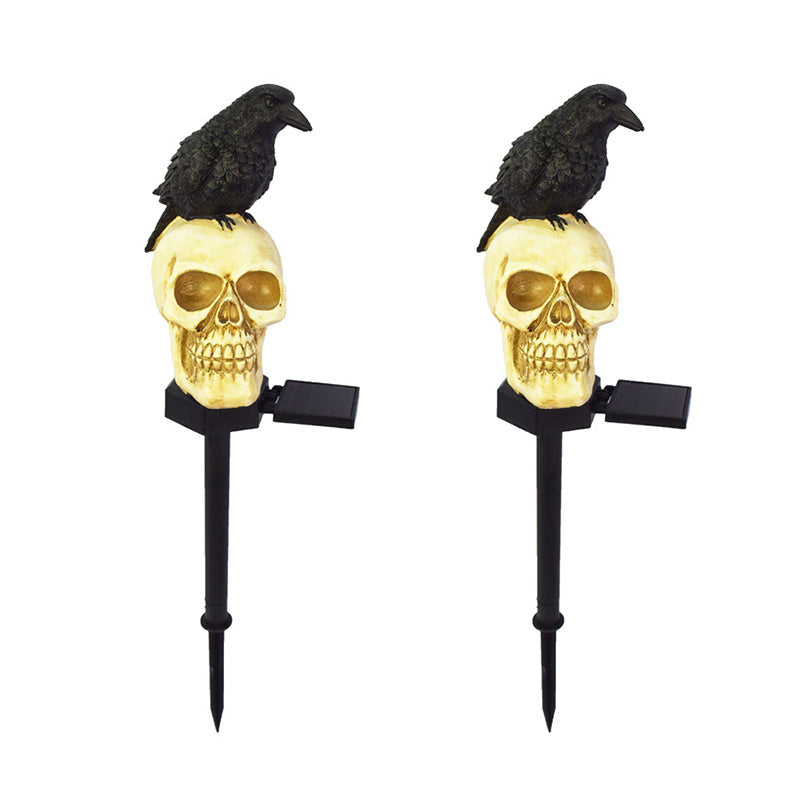 Skorter | Crow skull solar lamp for the garden