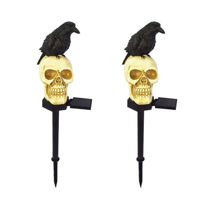 Skorter | Crow skull solar lamp for the garden