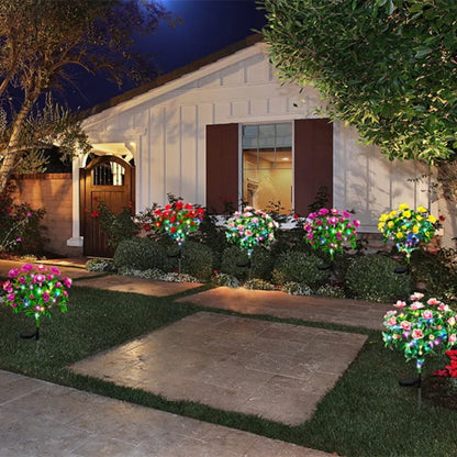 Skorter | Solar lamp with simulated azalea flower and ground stake