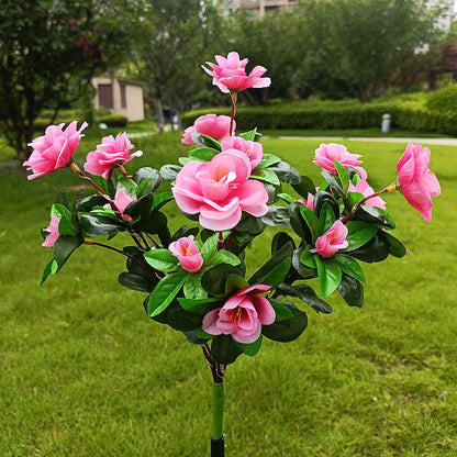 Skorter | Solar lamp with simulated azalea flower and ground stake