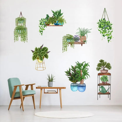 Skorter | 3D wall sticker with green plant