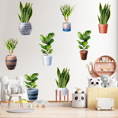Skorter | 3D wall sticker with green plant