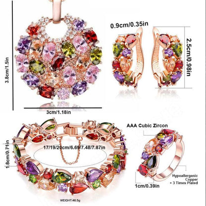 Skorter | Earrings, bracelets, necklaces or rings with colored zircon for women