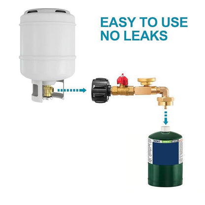 Skorter | Adapter for propane filling with angle and gauge