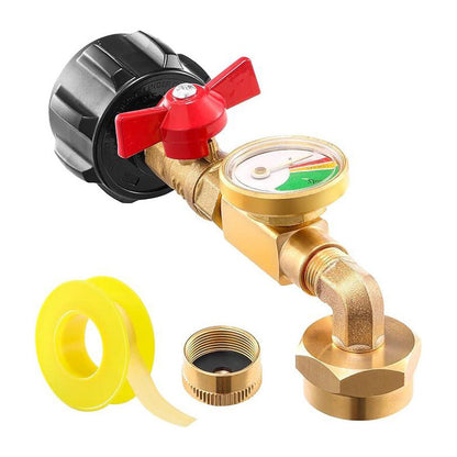 Skorter | Adapter for propane filling with angle and gauge