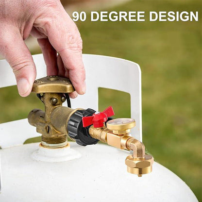 Skorter | Adapter for propane filling with angle and gauge