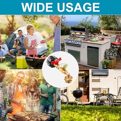 Skorter | Adapter for propane filling with angle and gauge