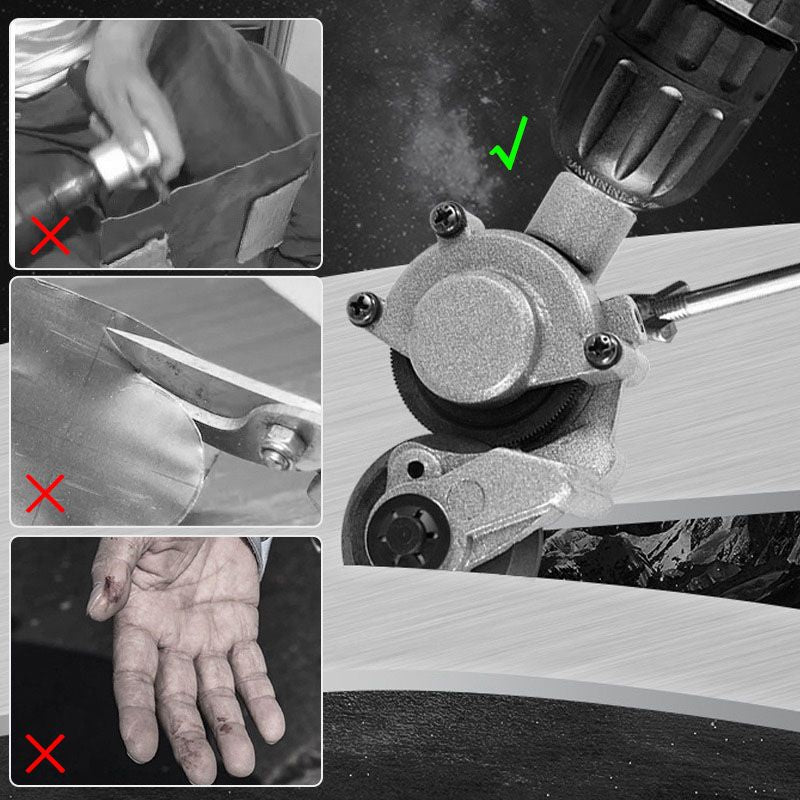 Skorter | Electric drill for cutting metal sheets