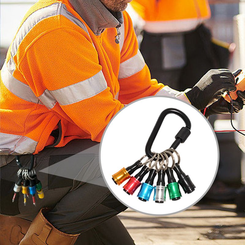 Skorter | 1/4" hex screwdriver bit holder key rings