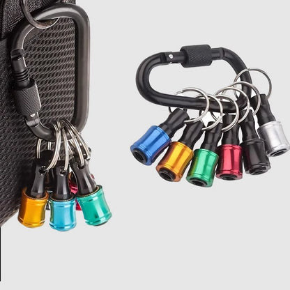 Skorter | 1/4" hex screwdriver bit holder key rings