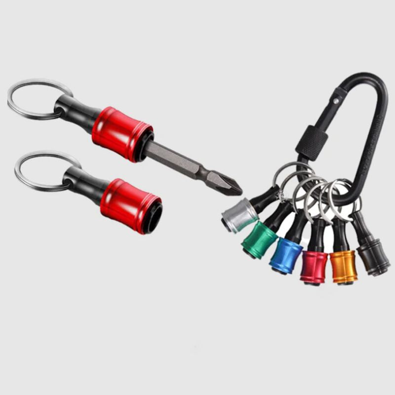 Skorter | 1/4" hex screwdriver bit holder key rings