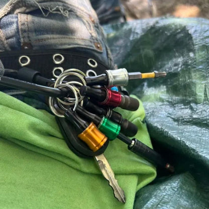 Skorter | 1/4" hex screwdriver bit holder key rings