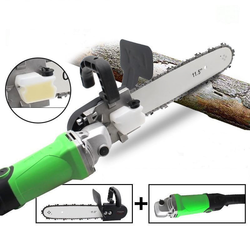 Skorter | Angle grinder converted to electric chainsaw