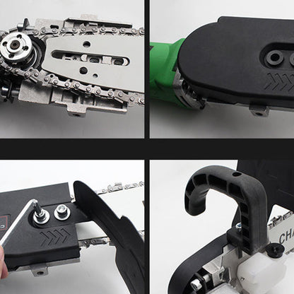 Skorter | Angle grinder converted to electric chainsaw