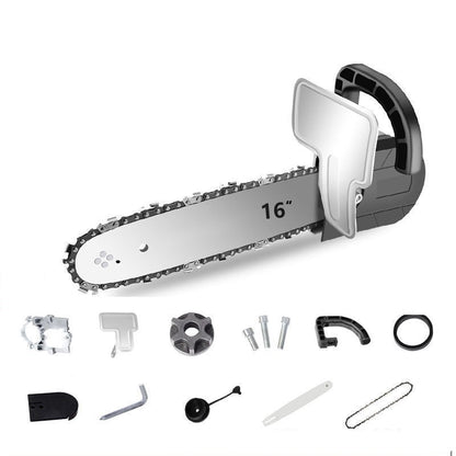 Skorter | Angle grinder converted to electric chainsaw