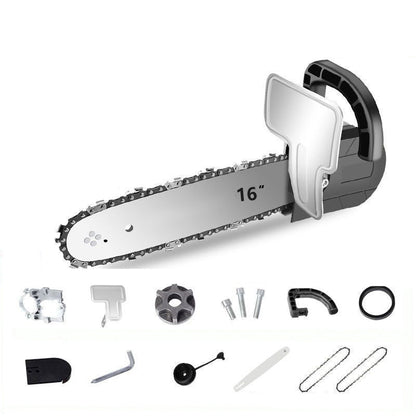 Skorter | Angle grinder converted to electric chainsaw