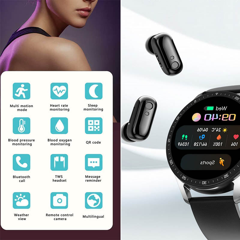 Skorter | 2-in-1 Smartwatch with Earbuds (For iPhone & Android)