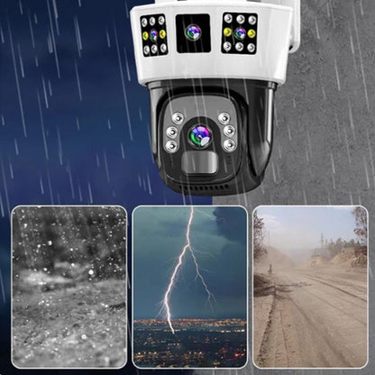 Skorter | 360° smart solar surveillance camera with three screens