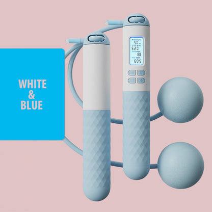 Skorter | Battery-operated skipping rope with counter and weight balls