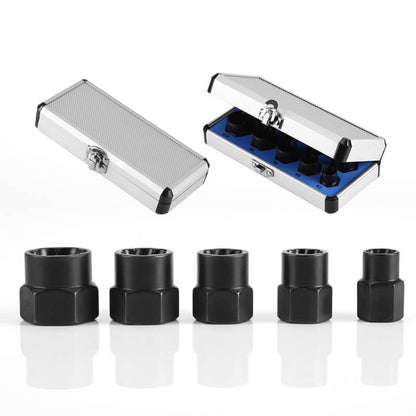 Skorter | 10 pcs. set with screw extractor for damaged screws