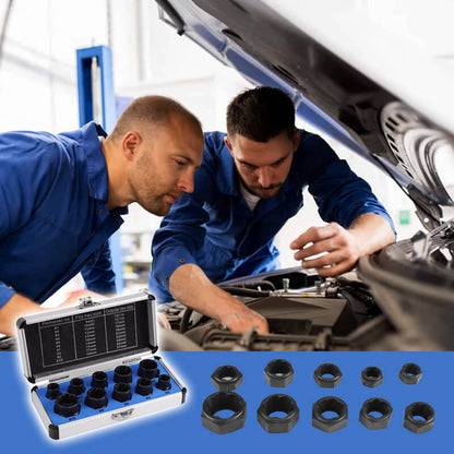 Skorter | 10 pcs. set with screw extractor for damaged screws