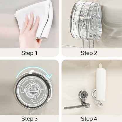 Skorter | Multifunctional vacuum suction cup toilet paper holder