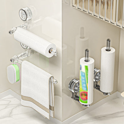 Skorter | Multifunctional vacuum suction cup toilet paper holder