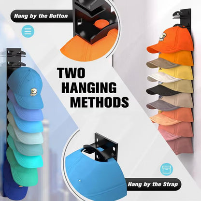 Skorter | Hat holder in multiple layers for baseball caps with 2 mounting options