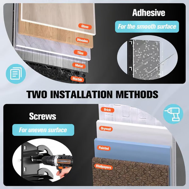 Skorter | Hat holder in multiple layers for baseball caps with 2 mounting options