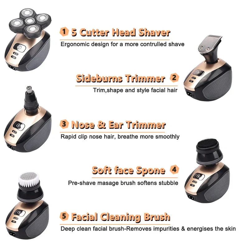Skorter |  5-in-1 multifunctional 4D electric shaver