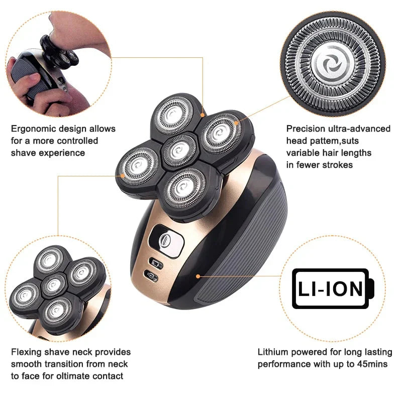 Skorter |  5-in-1 multifunctional 4D electric shaver
