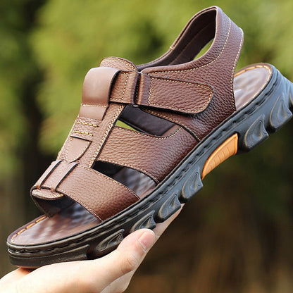 Skorter | Breathable summer sandals in leather for men