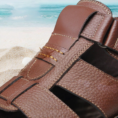 Skorter | Breathable summer sandals in leather for men