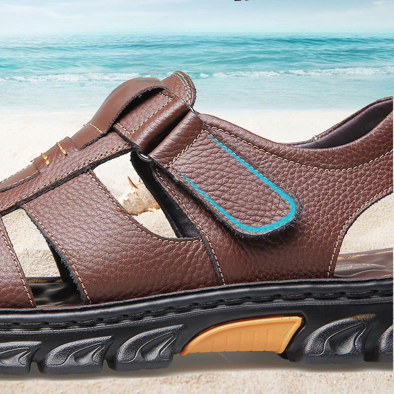 Skorter | Breathable summer sandals in leather for men