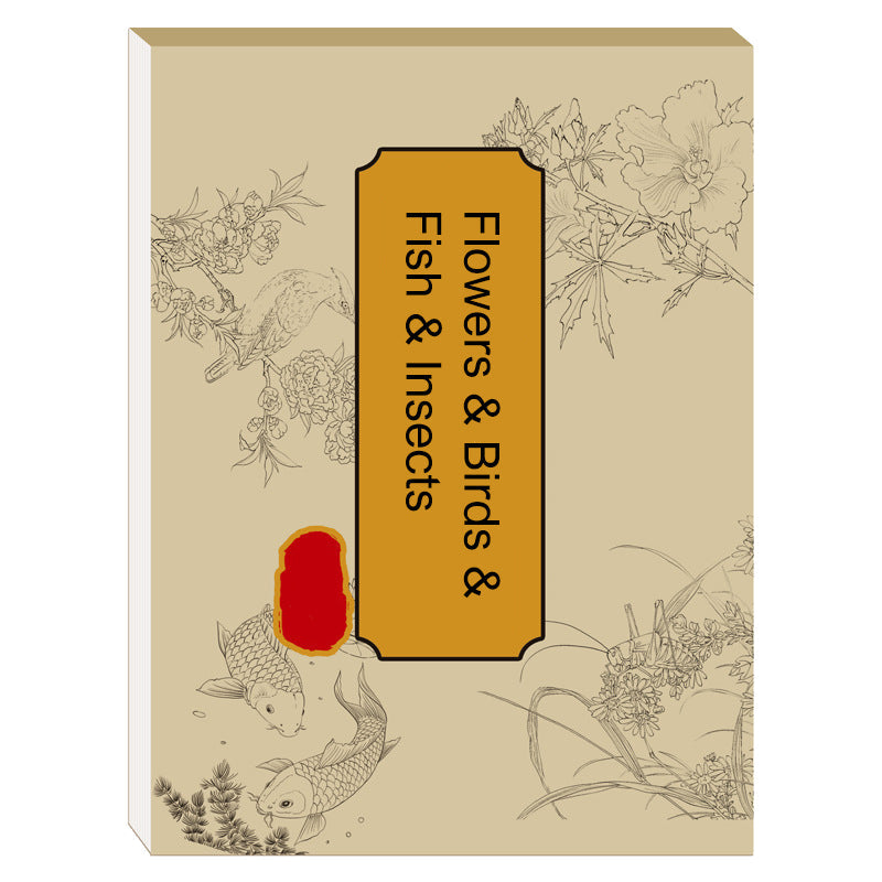 Skorter | Chinese painting white drawing copying album