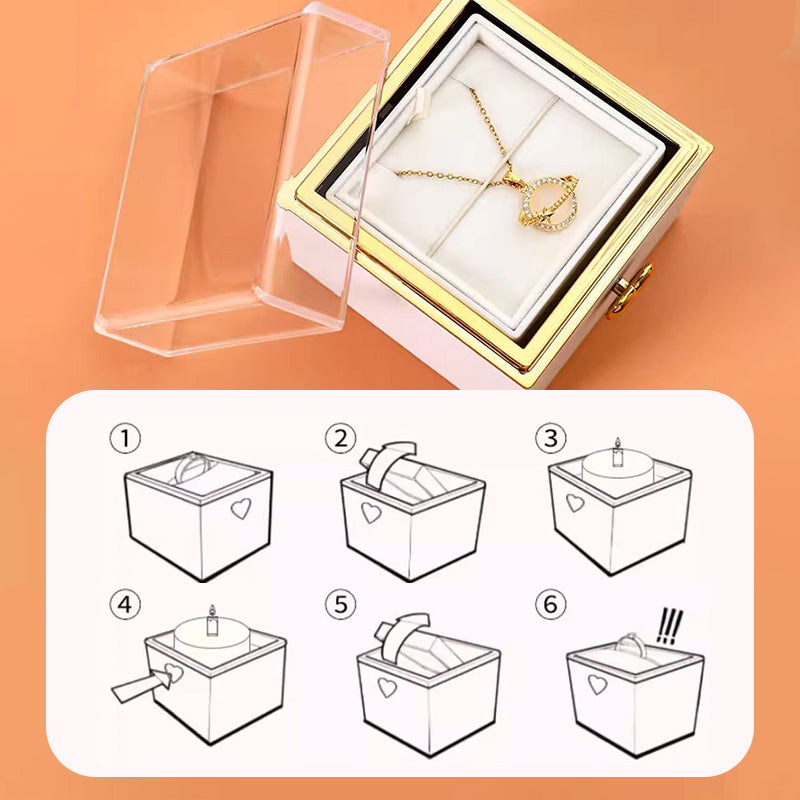 Skorter | Creative sweet bear cake rotating ring box