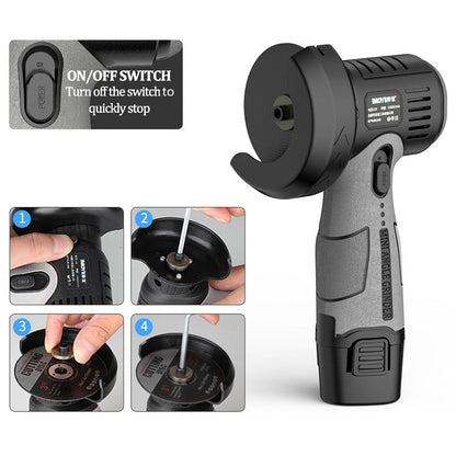 Skorter | 12V Mini Angle Grinder with Cutting Disc