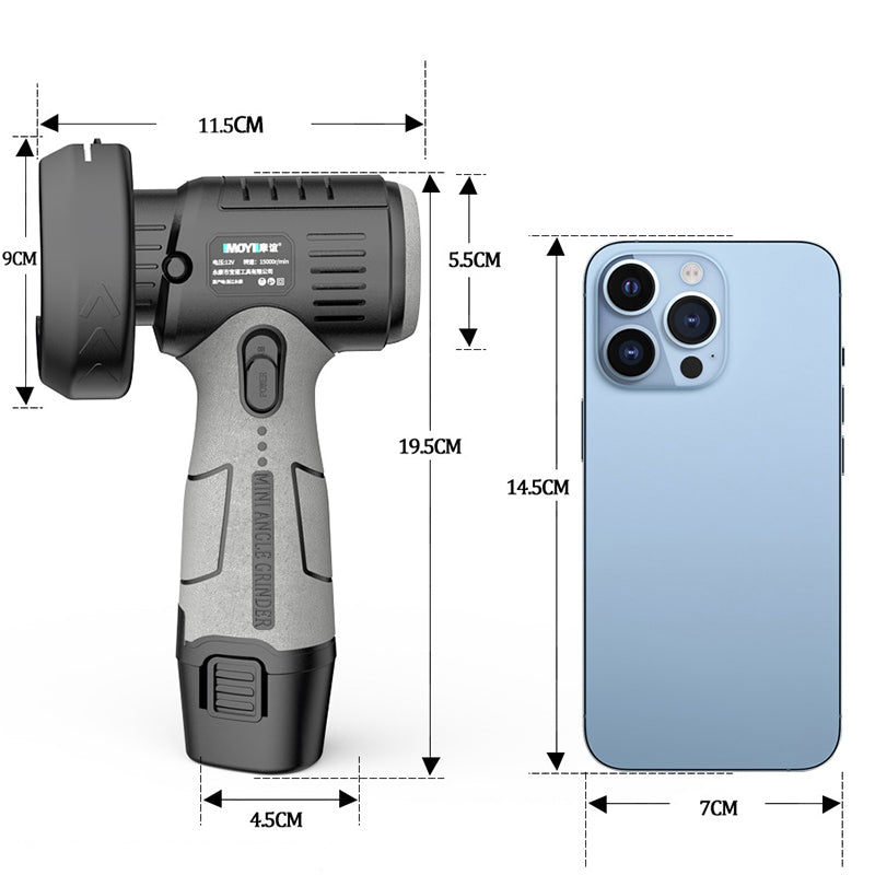 Skorter | 12V Mini Angle Grinder with Cutting Disc