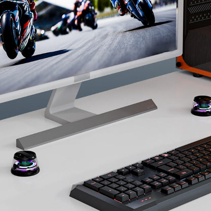 Skorter | Compact and magnetic Bluetooth speaker set with LED lights