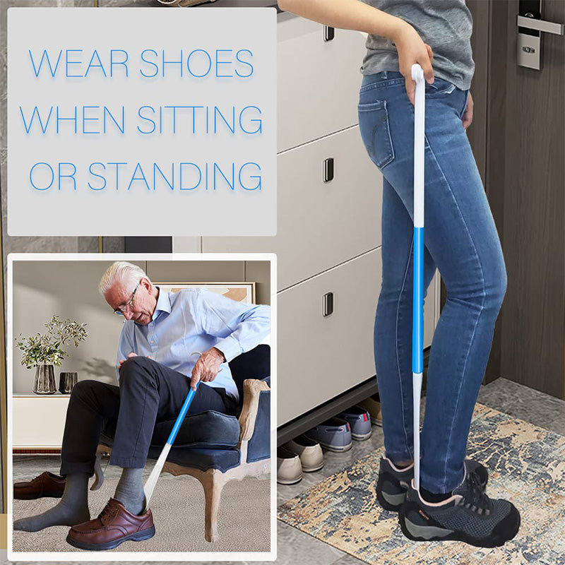 Skorter | Adjustable long shoehorn with sock remover for seniors