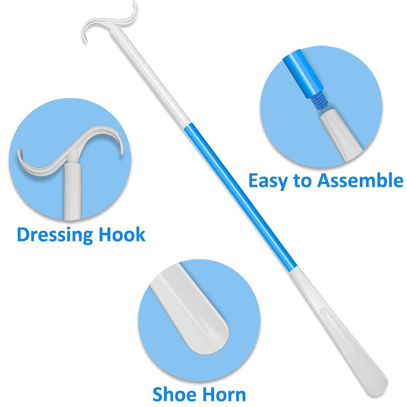 Skorter | Adjustable long shoehorn with sock remover for seniors