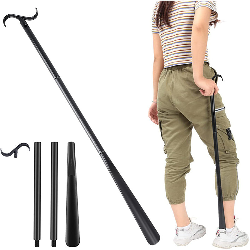 Skorter | Adjustable long shoehorn with sock remover for seniors