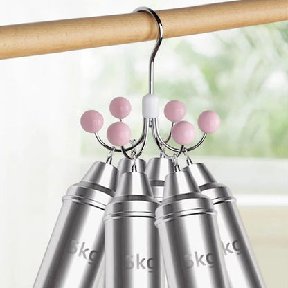 Skorter | 360° rotatable multifunctional storage hanger with 6 hooks