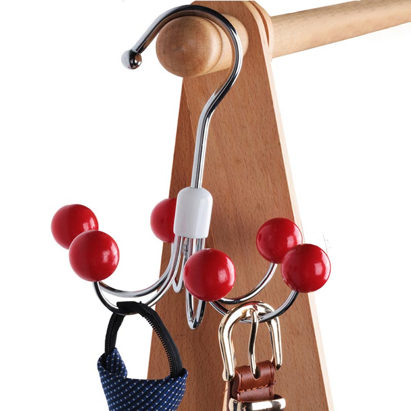 Skorter | 360° rotatable multifunctional storage hanger with 6 hooks