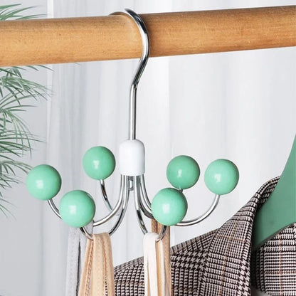 Skorter | 360° rotatable multifunctional storage hanger with 6 hooks