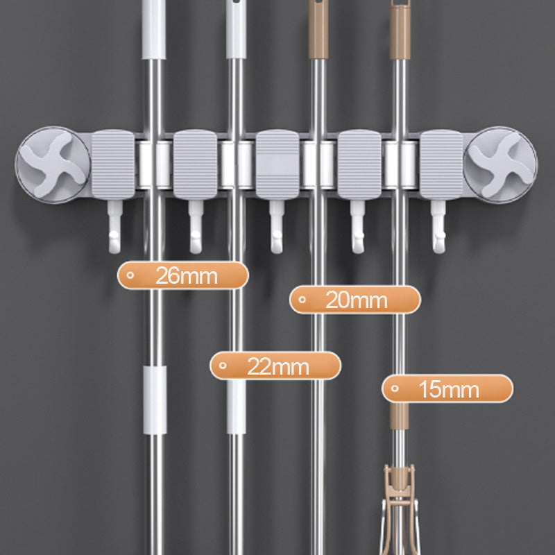 Skorter | Bore-free suction cup mop holder for the bathroom