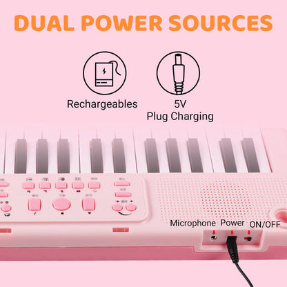 Skorter | 37-key piano keyboard for children with microphone