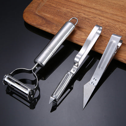 Skorter | 3-piece set with peeling tools in stainless steel